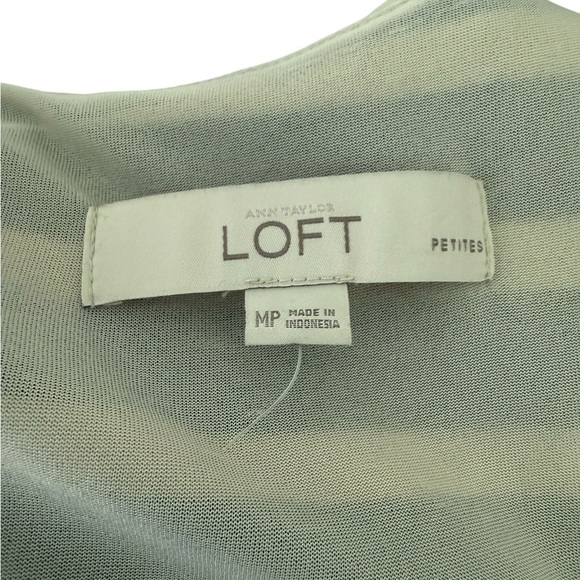 LOFT Dresses Ann Taylor Loft Black Tan Beige Striped Sleeveless Tank Dress MP - Picture 4 of 8